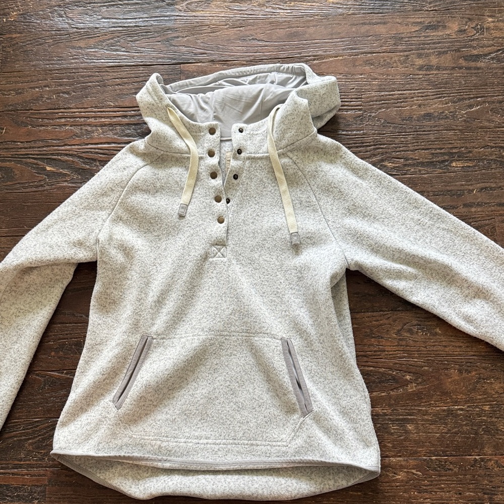 Thread & Supply Light Gray Cowl Neck Sweater